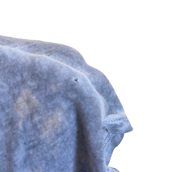 Women's distressed Ralph Lauren grey sleeveless shirt with, white red logo front - Picture 8 of 8